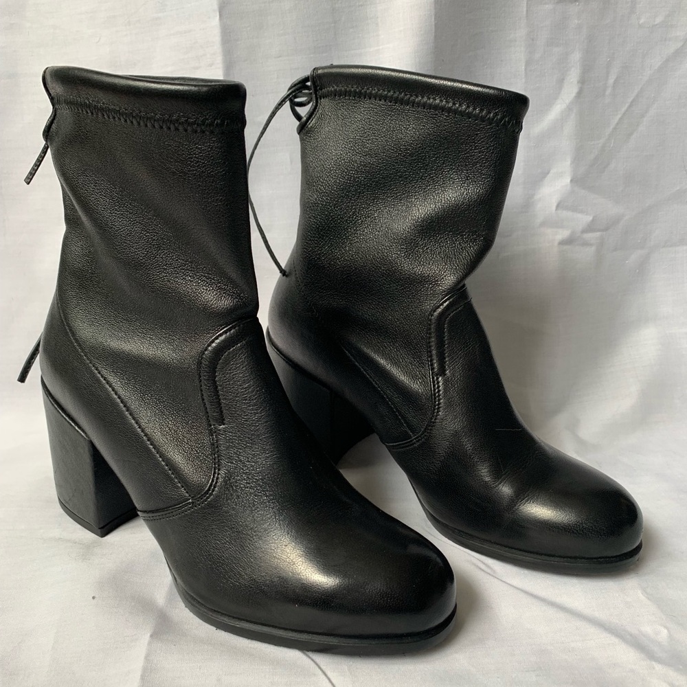 Stuart Weitzman Black Leather Boots - Never Worn